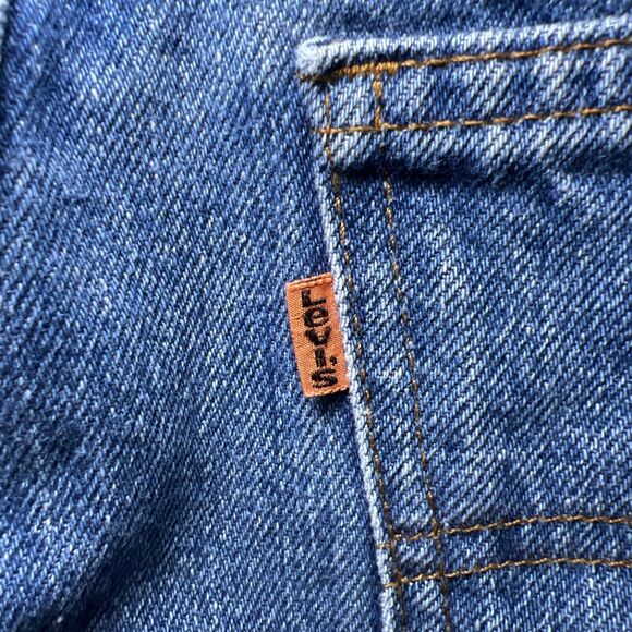 Vintage Levis 519-0217 Orange Tab Straight Medium Wash Blue Jeans Mens 36x32 - Picture 5 of 10